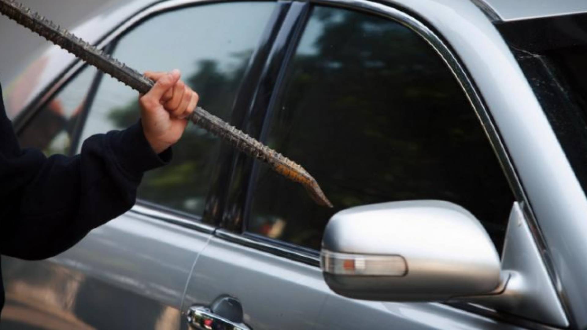 شخص يحاول سرقة مركبة