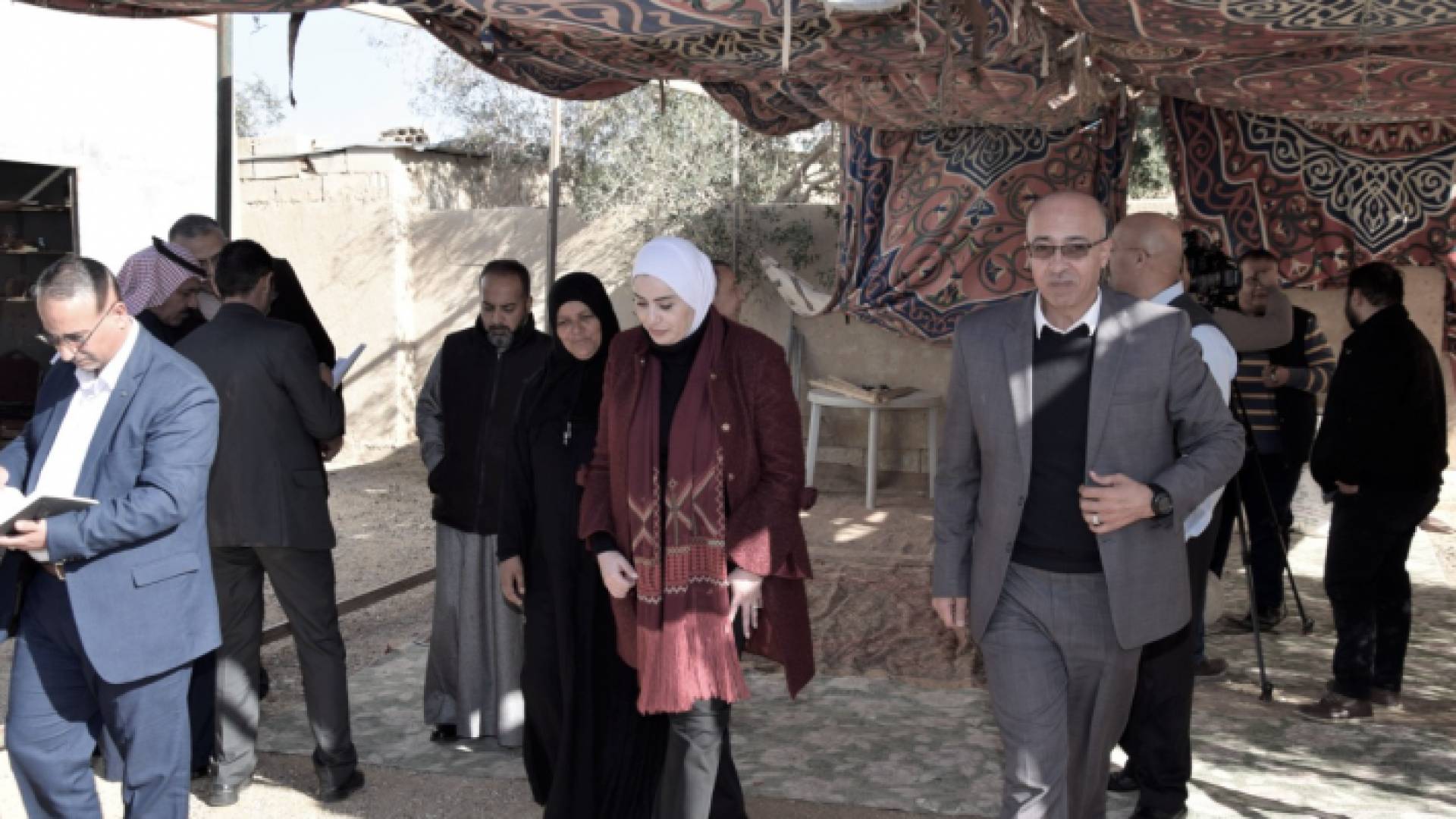 جانب من زيارة وزيرة التنمية الاجتماعية إلى محافظة الكرك