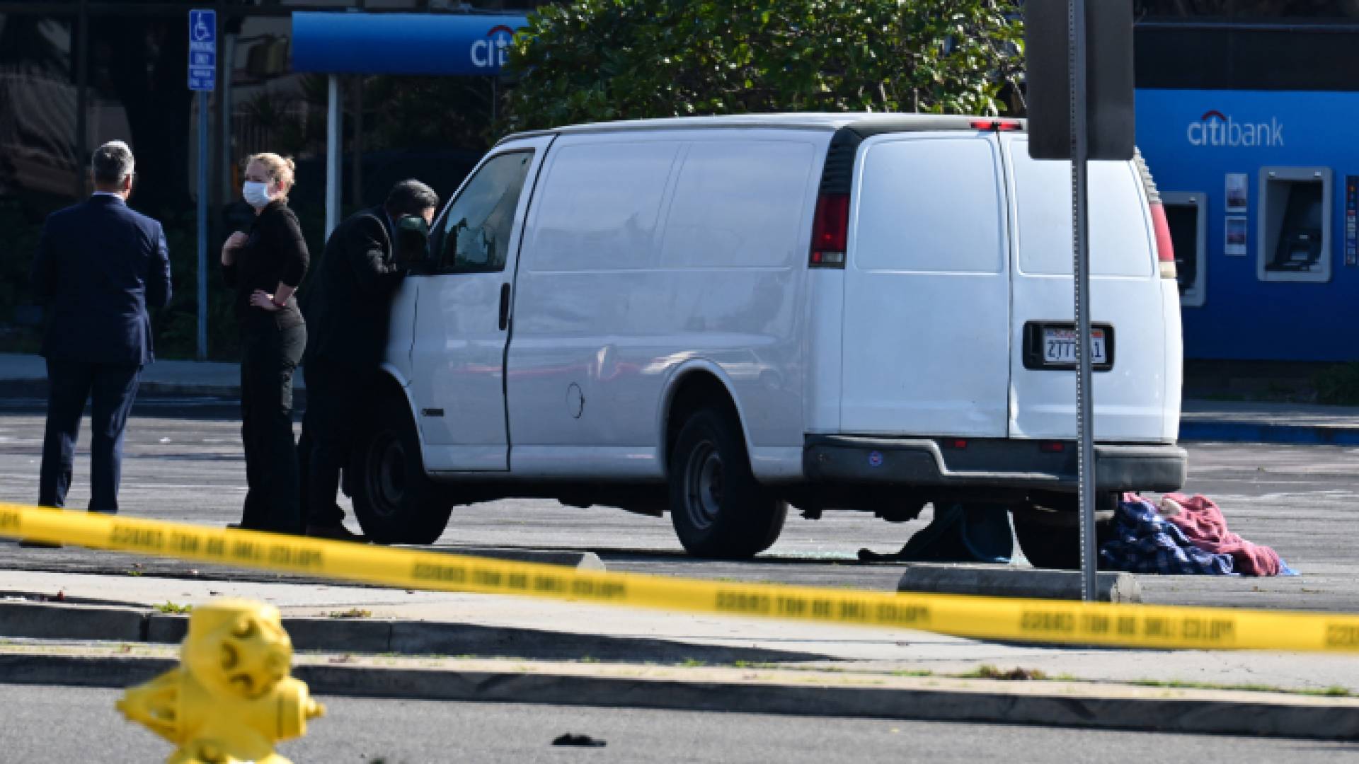 السيارة التي كان يستقلها المشتبه به