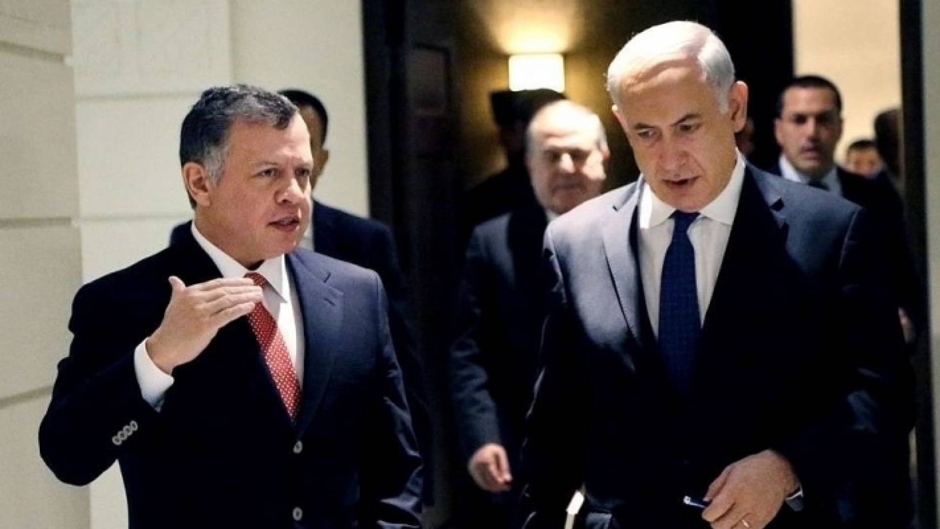 الملك عبد الله الثاني ورئيس وزراء الاحتلال بنيامين نتنياهو - أرشيفية