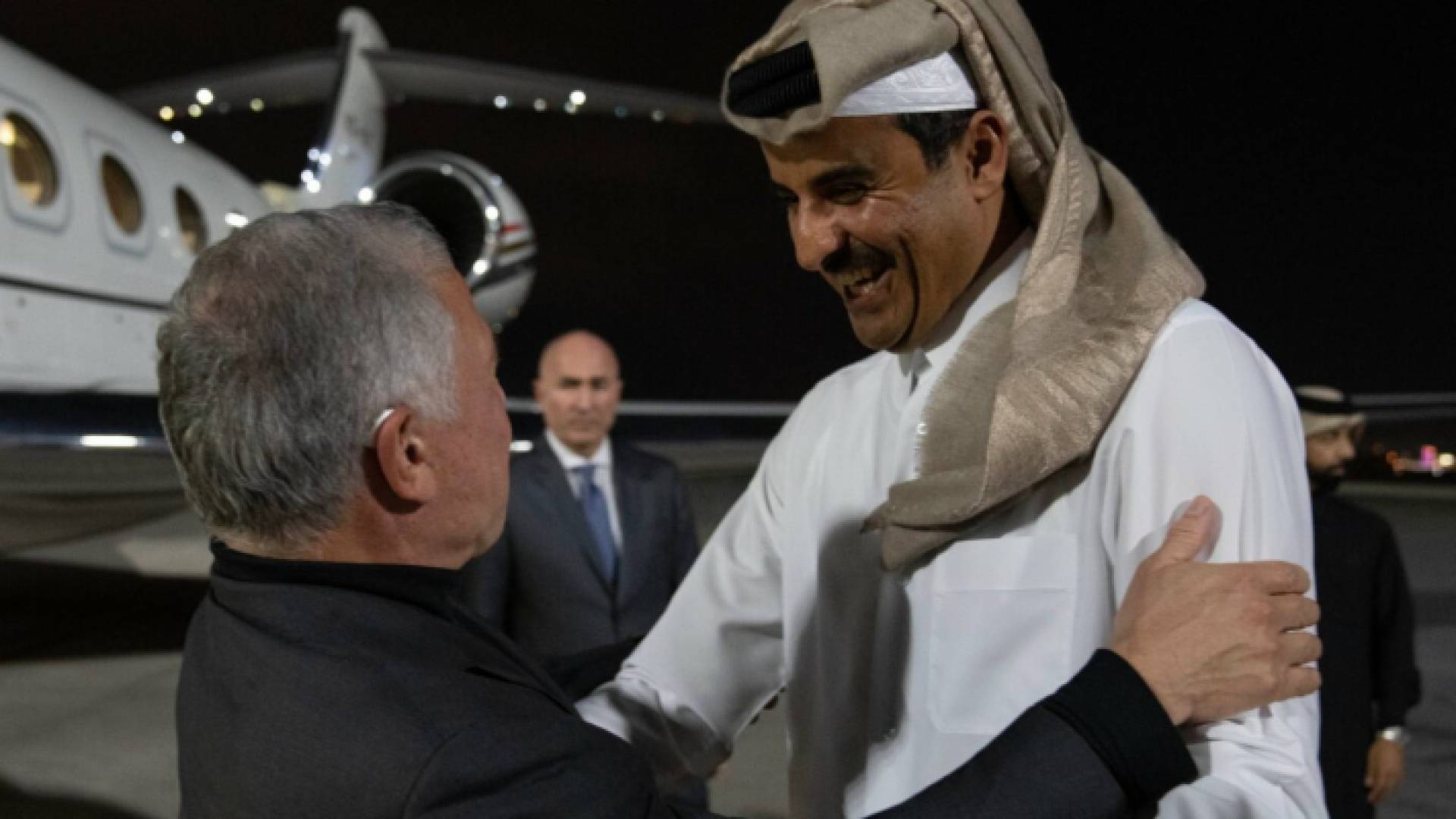 جلالة الملك والشيخ تميم