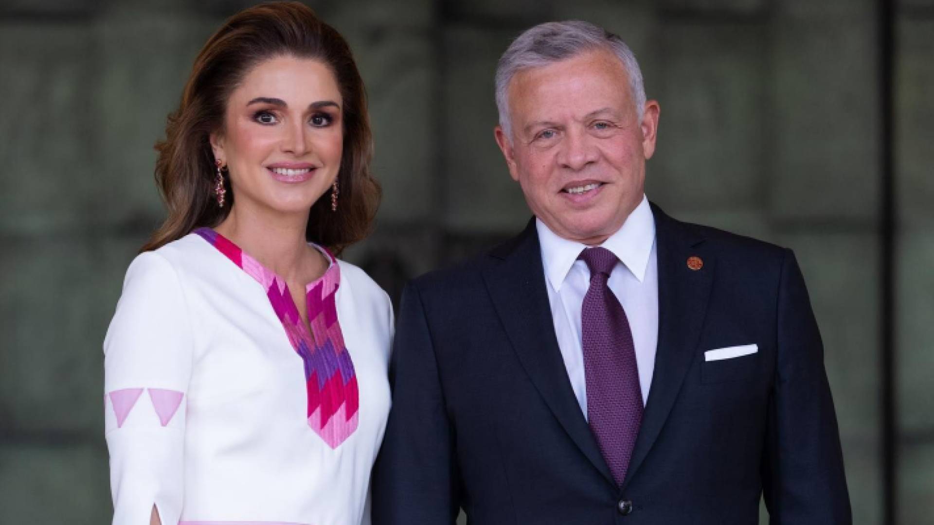 الملكة رانيا العبدالله والملك عبدالله الثاني