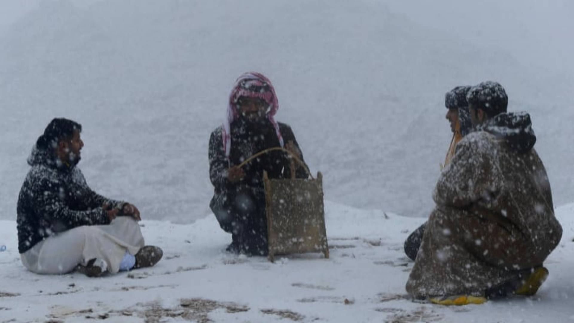 صورة أرشيفية للثلوج في الأردن