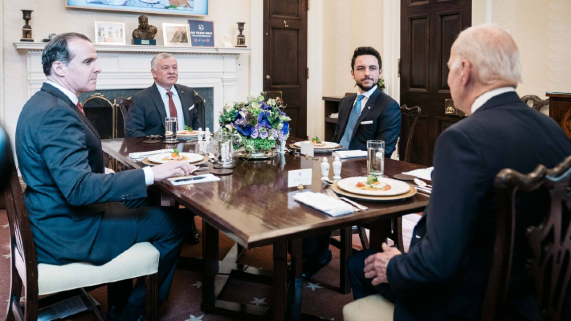 الصورة من لقاء الملك وبايدن