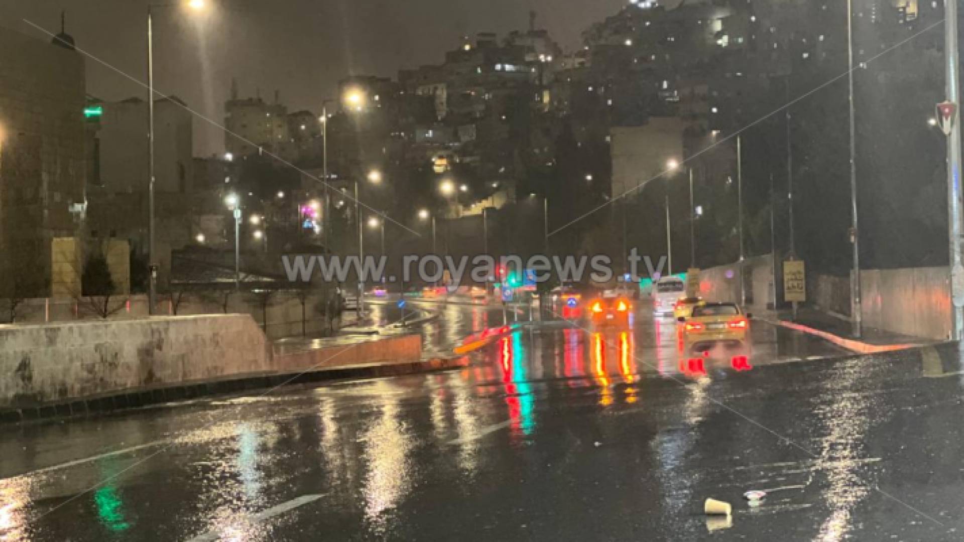 أمطار في العاصمة عمان - ارشيفية