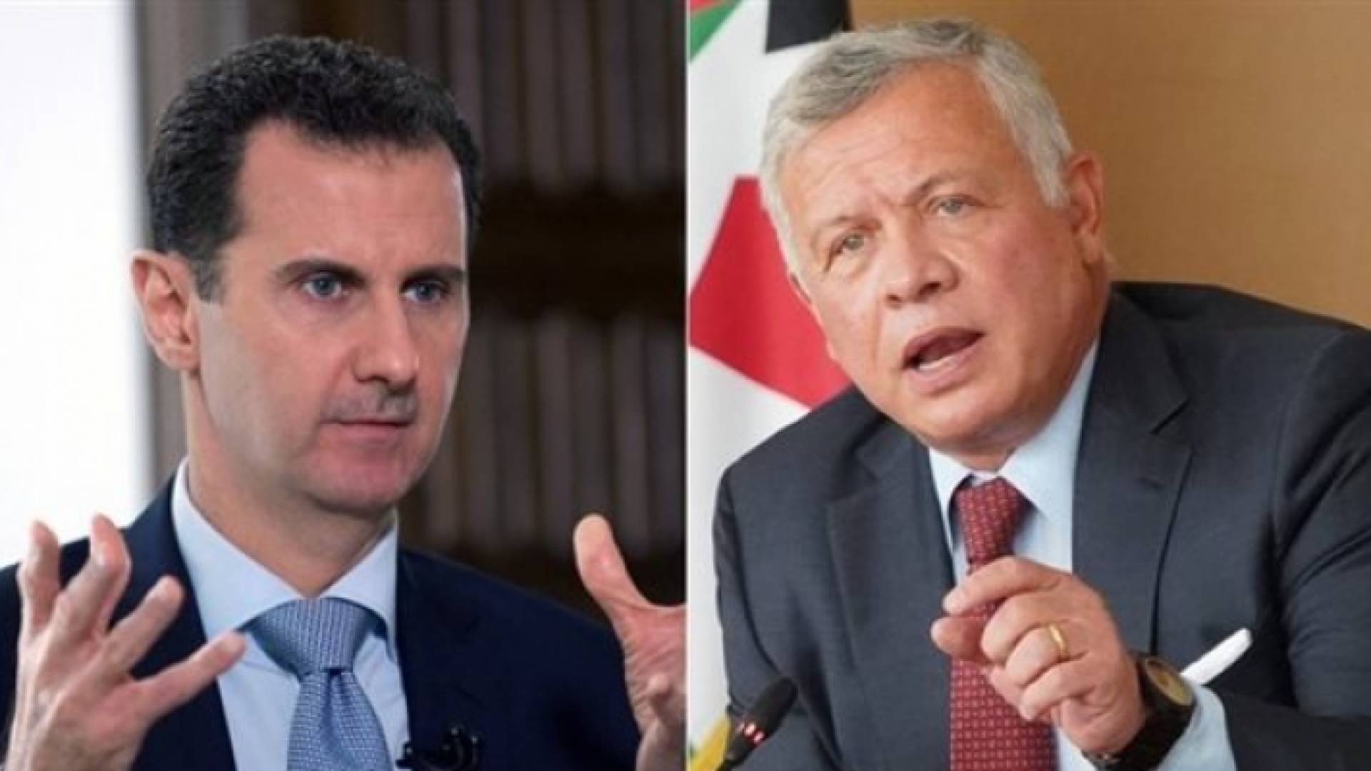 الملك وبشار الأسد