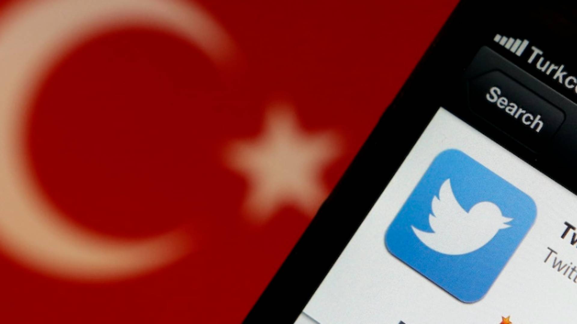 شعار تويتر وعلم تركيا
