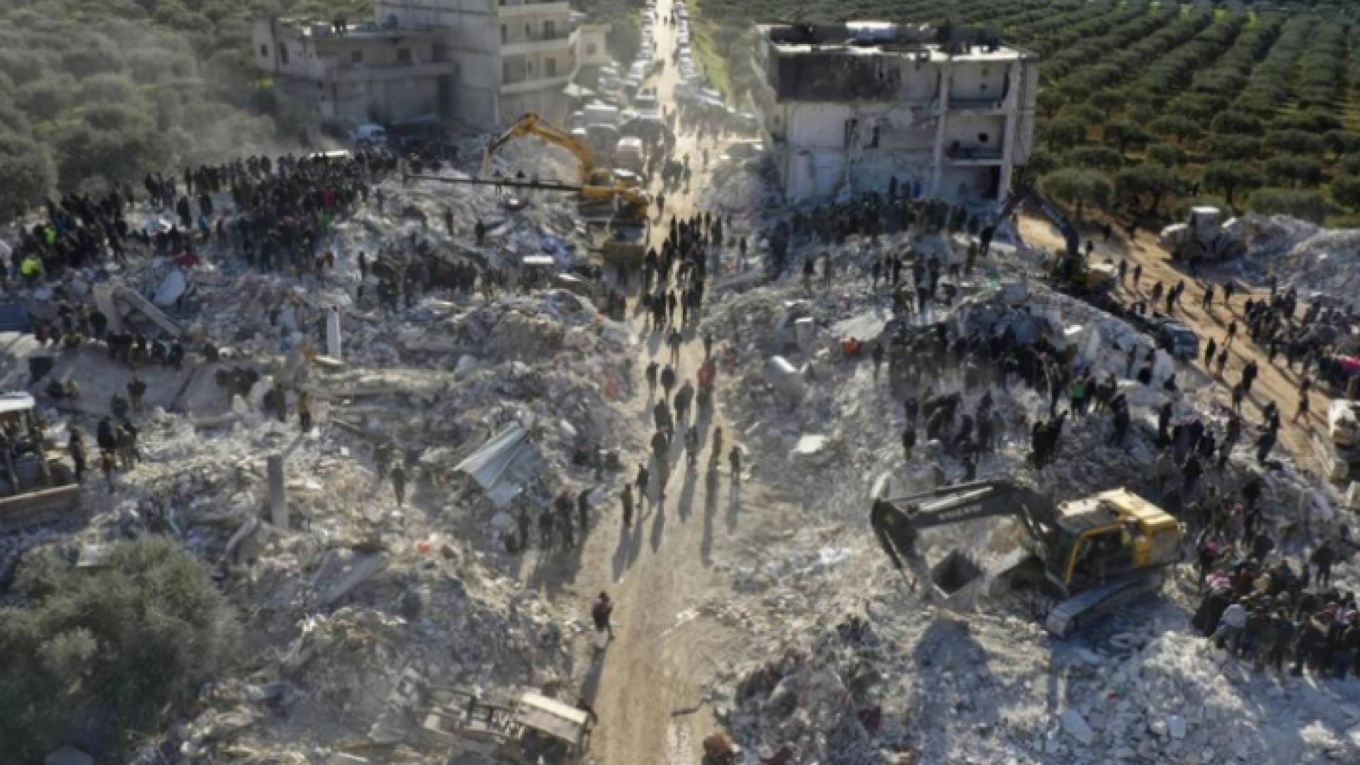 دمار خلفه زلزال سوريا