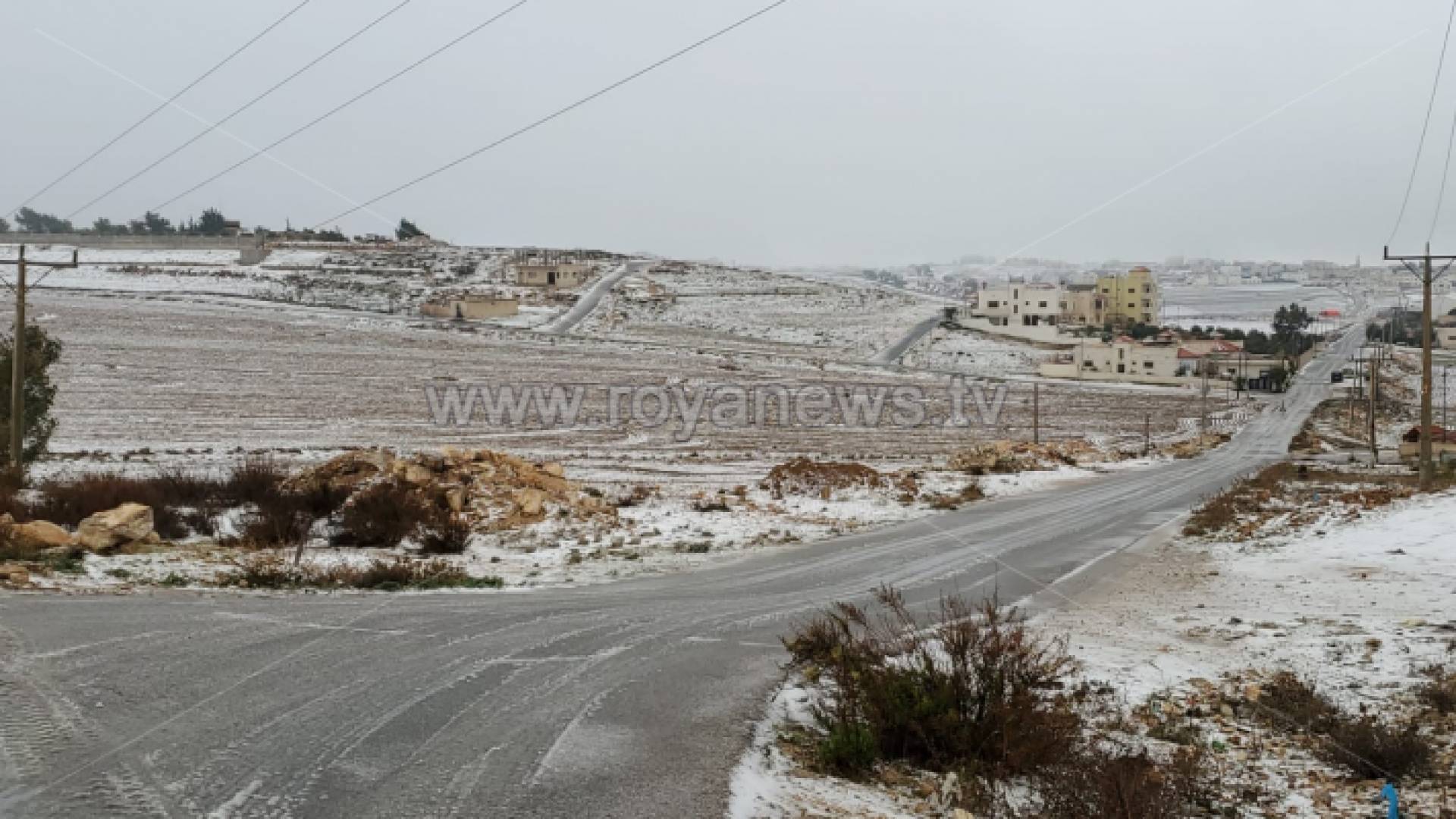 الثلج في محافظة الكرك