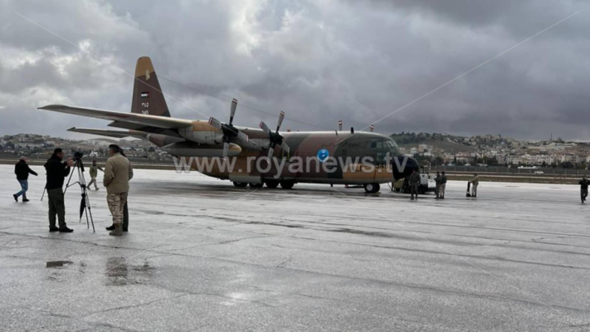 صورة للطائرة قبل مغادرتها