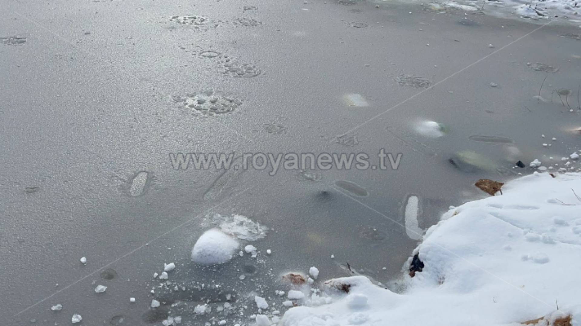 انجماد في إحدى البرك