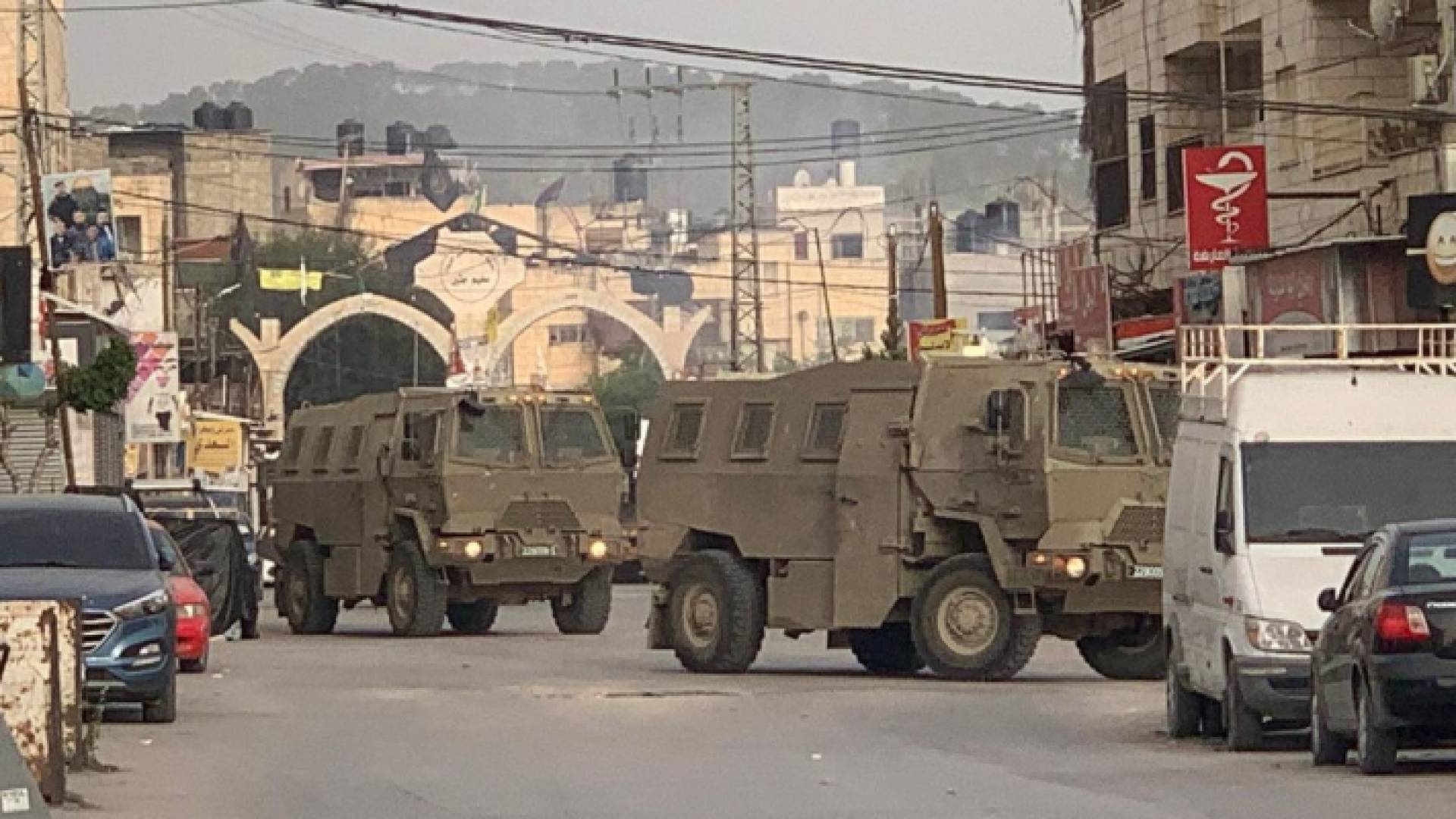 مركبات عسكرية تابعة لجيش الاحتلال الإسرائيلي