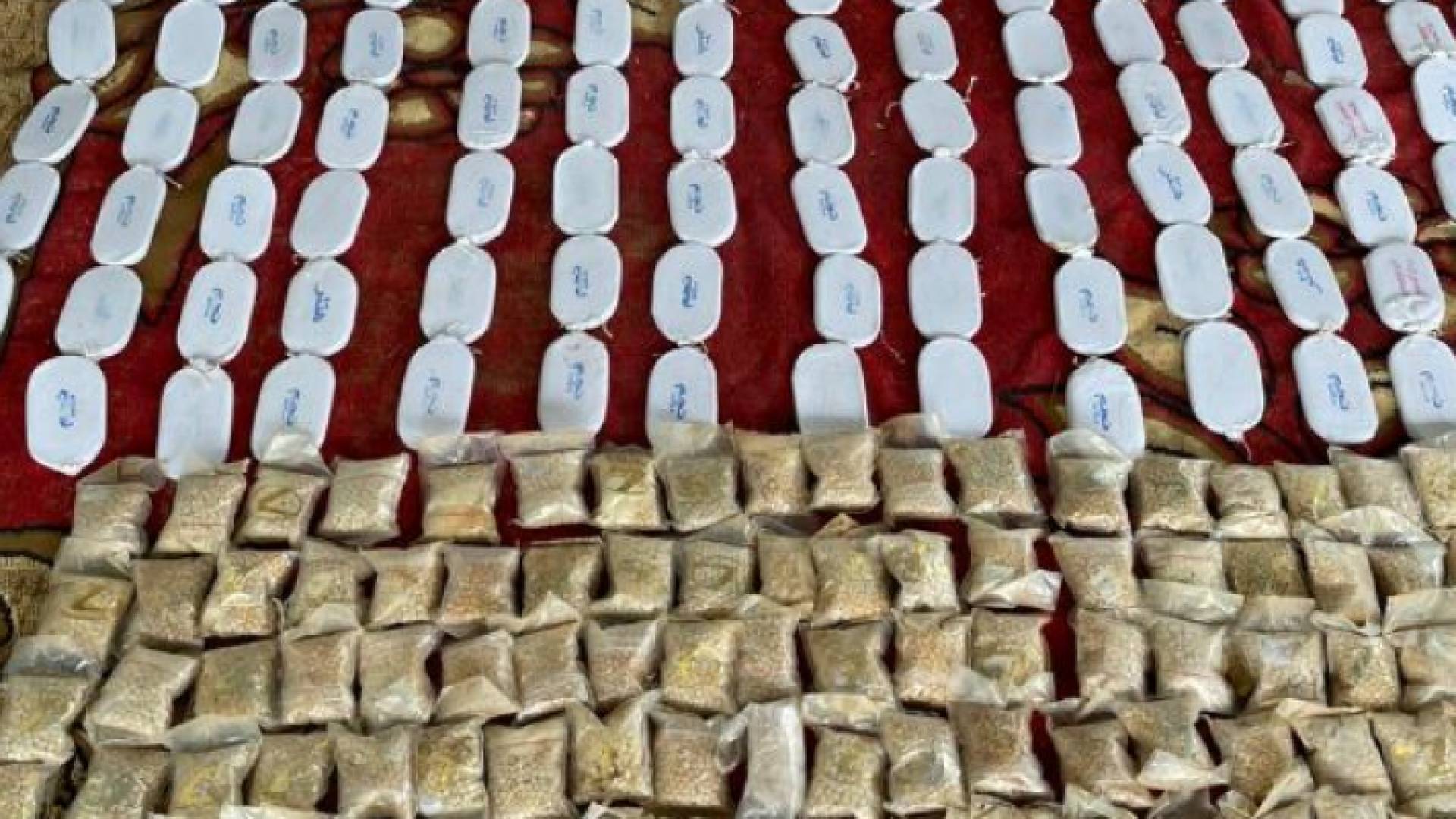 المخدرات المضبوطة