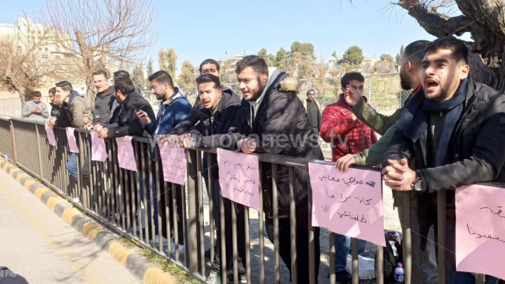 جانب من الاعتصام