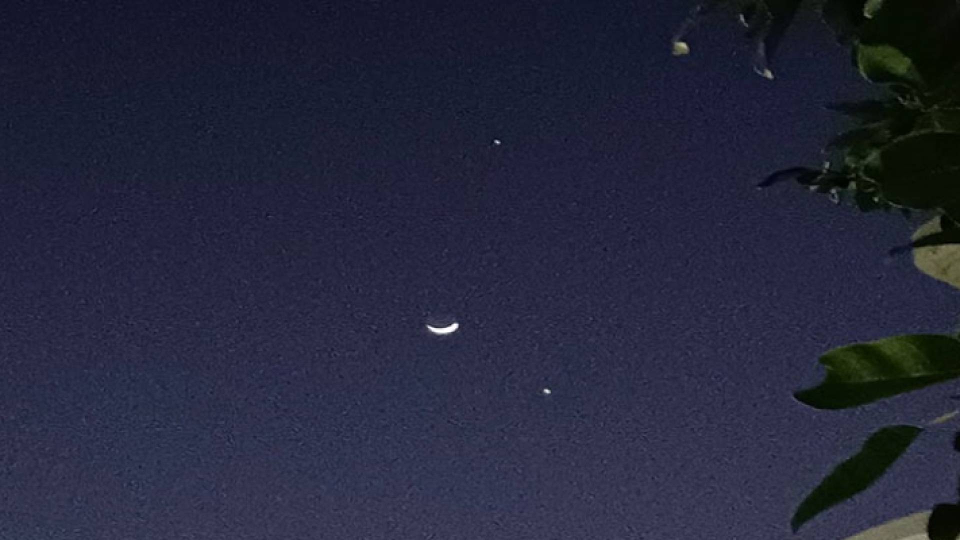 اقتران كواكب الزهرة والمشتري والمريخ مع هلال شعبان