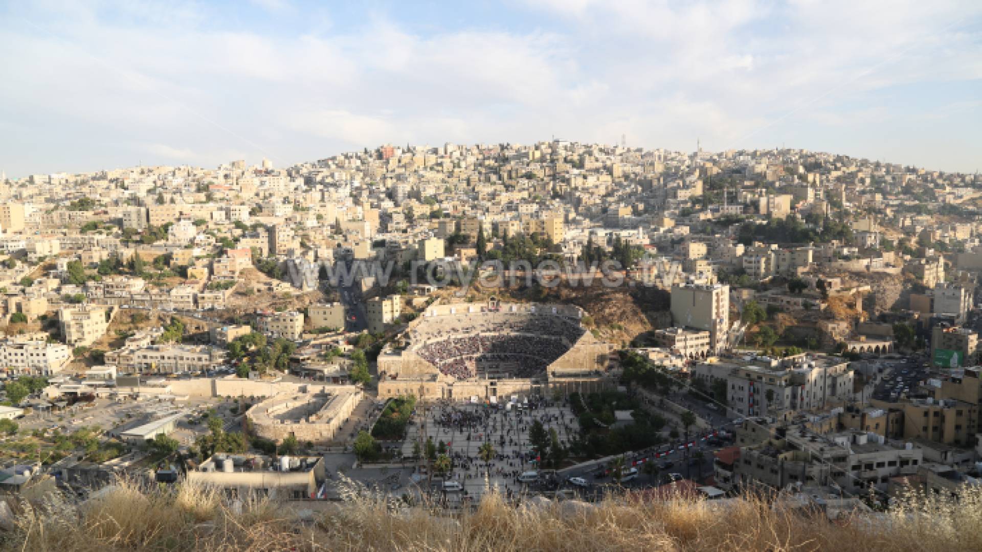 صورة المدرج الروماني في وسط البلد بالعاصمة عمان