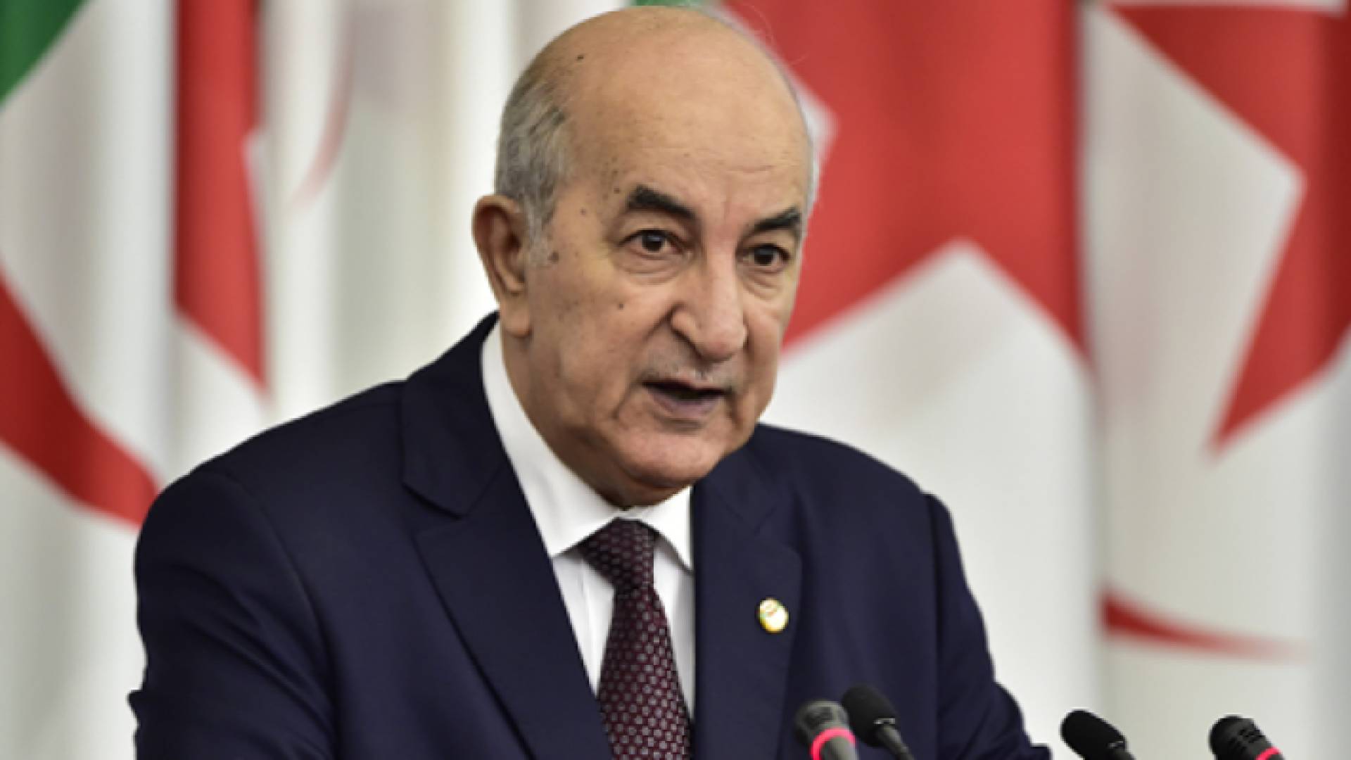الرئيس الجزائري عبد المجيد تبون
