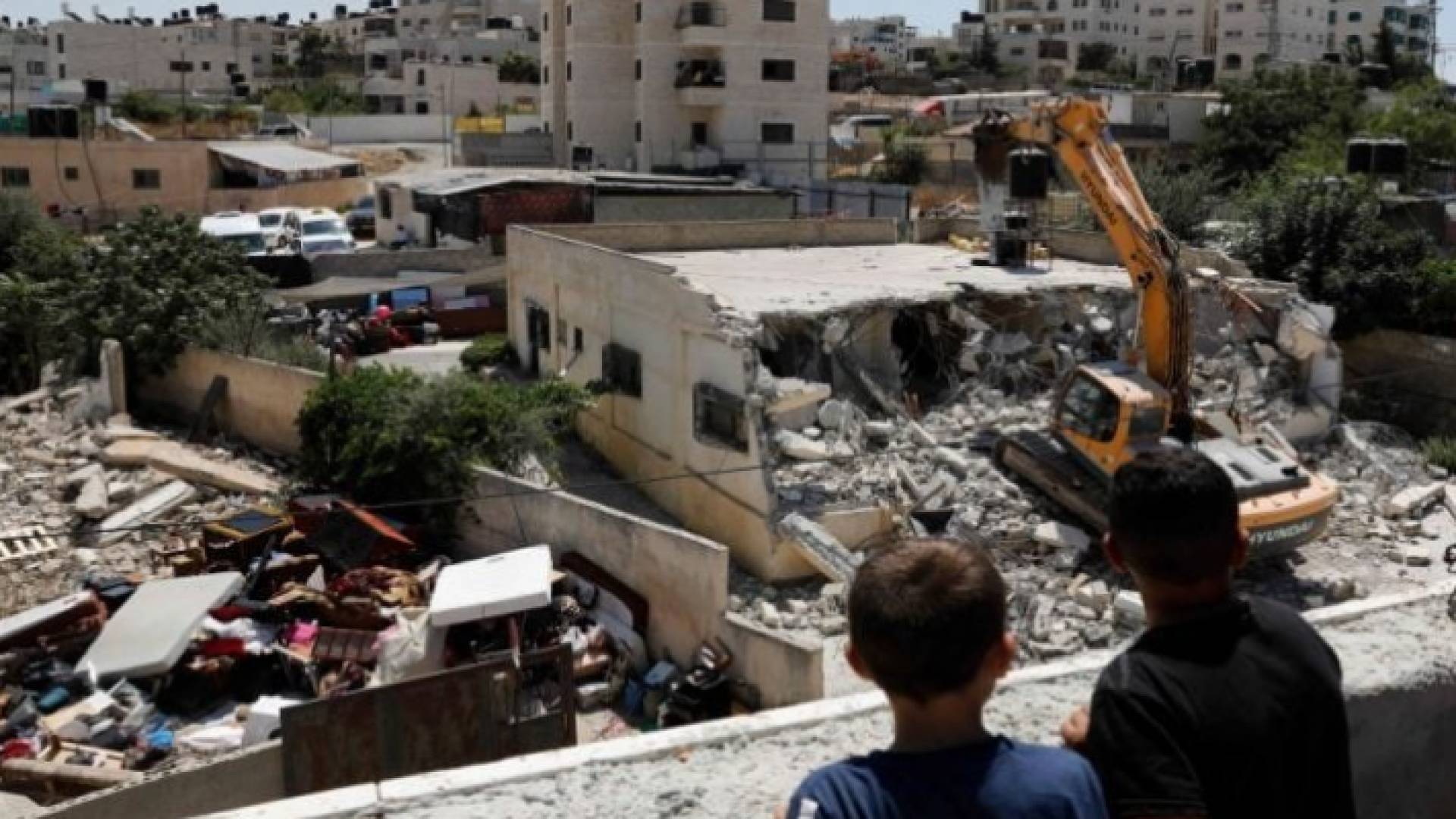 هدم مدرسة في الأراضي الفلسطينية المحتلة