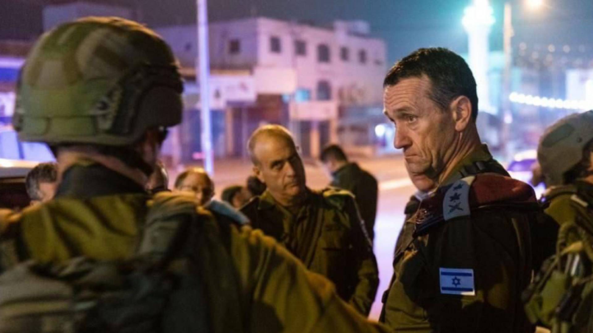 رئيس هيئة أركان جيش الاحتلال في موقع عملية حوارة