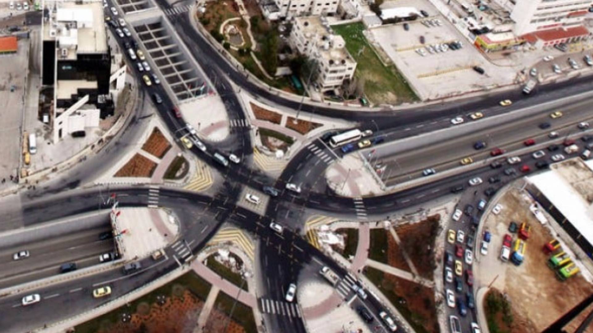 صورة من الجو لمنطقة السابع في العاصمة عمان - أرشيفية