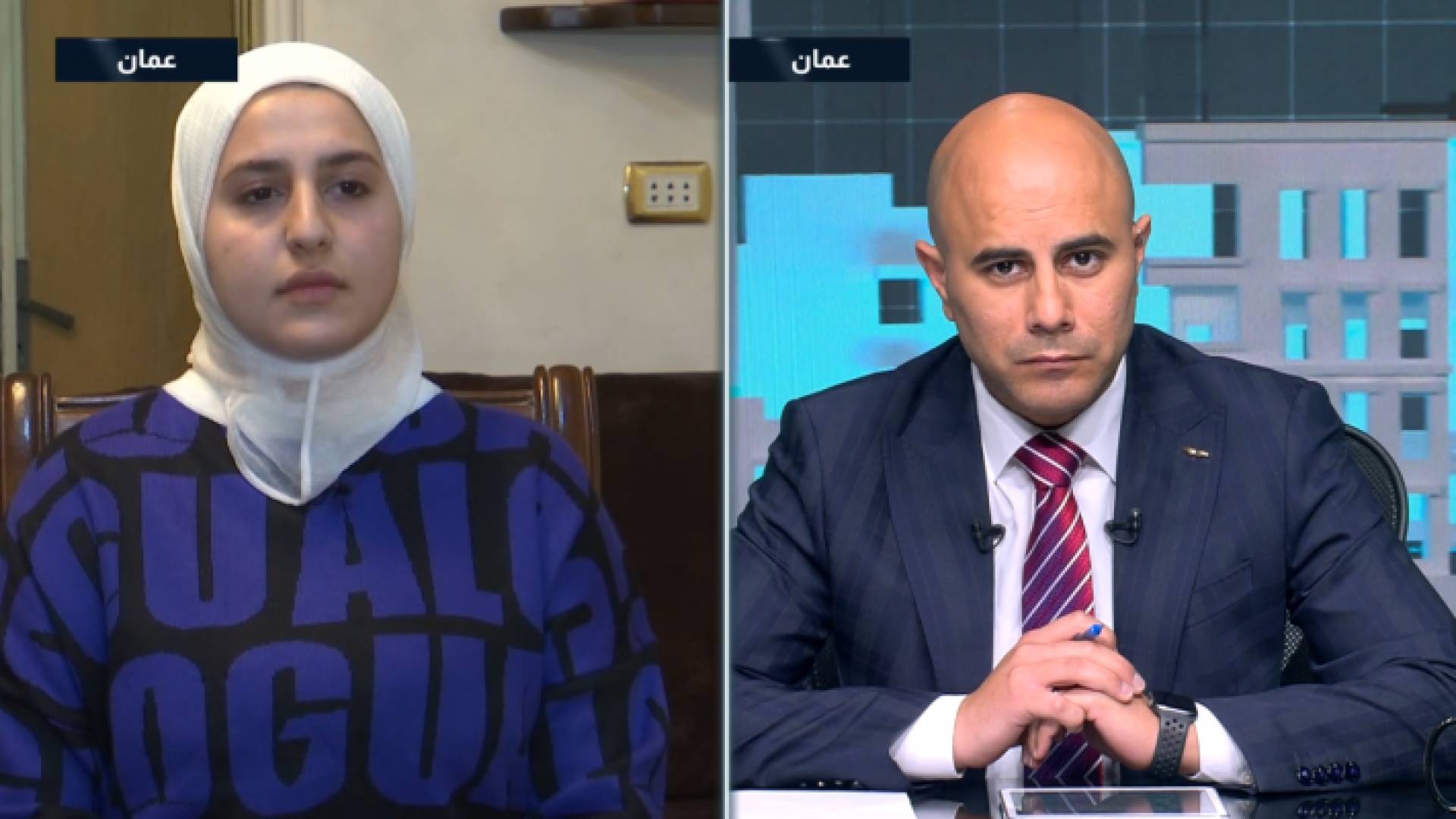 شقيقة السيدة التي تعرضت للطعن مع والديها في حديثها لبرنامج نبض البلد مع الزميل محمد الخالدي