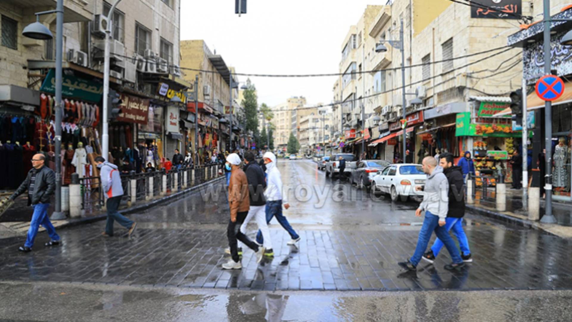 أجواء ماطرة في العاصمة عمان