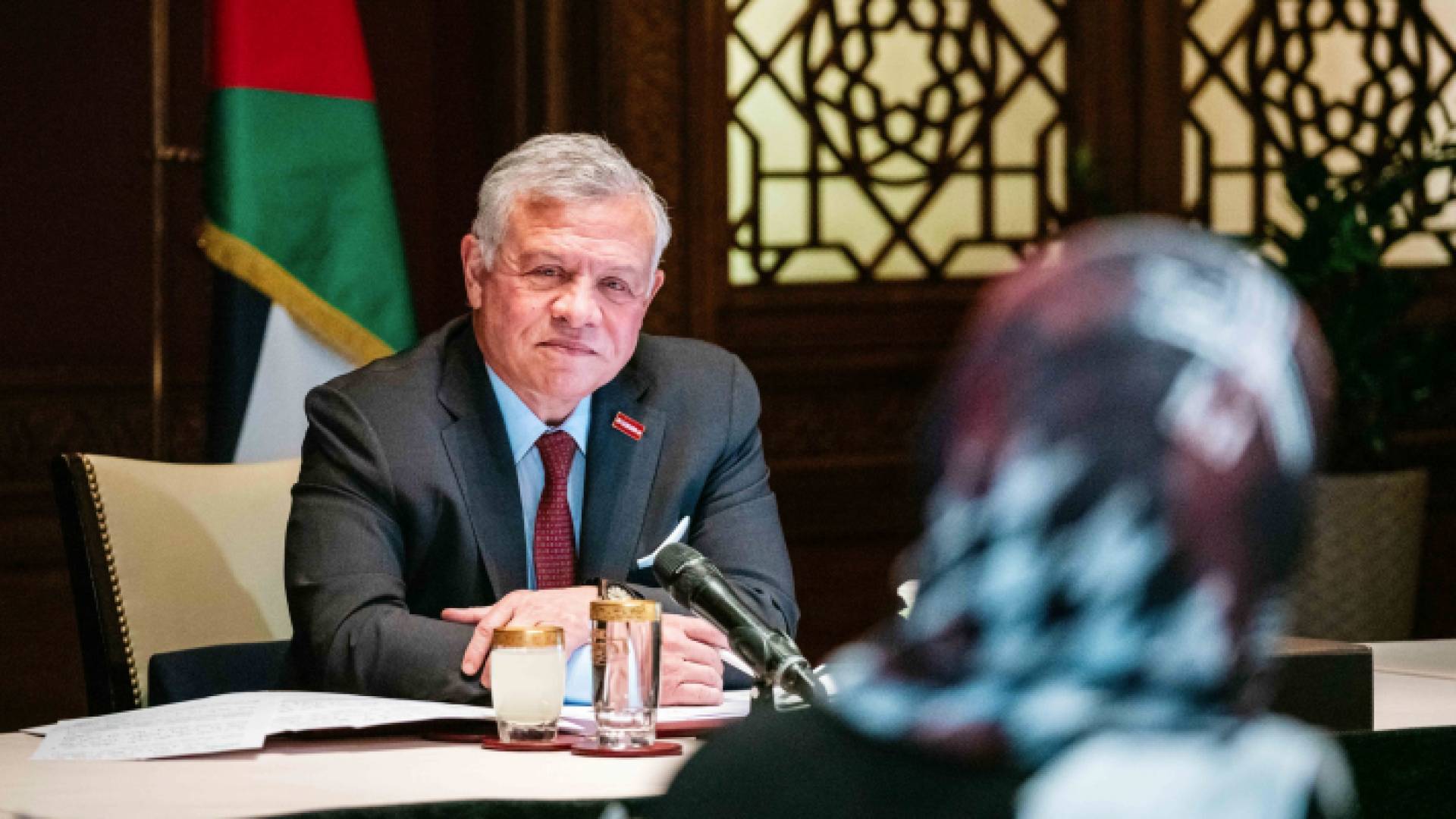 جلالة الملك خلال اللقاء