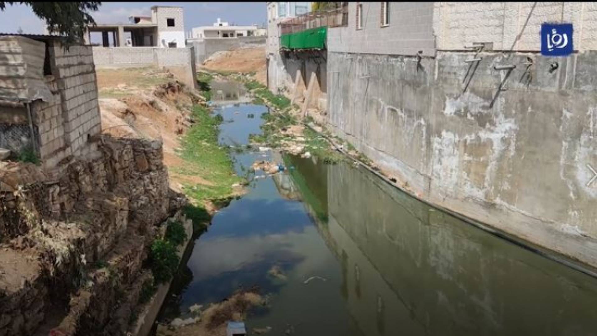 الصرف الصحي في وادي الشومر بلواء الرمثا