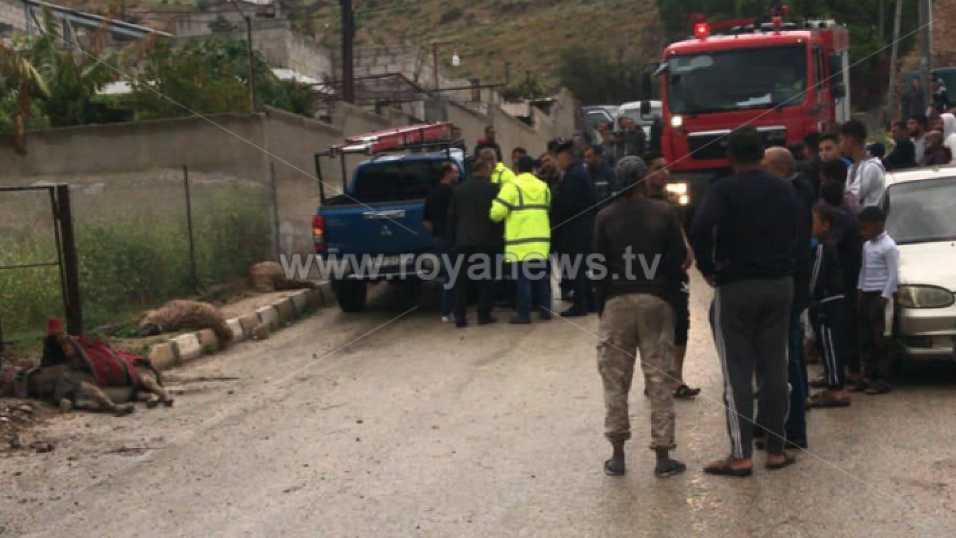 من مكان الحادث