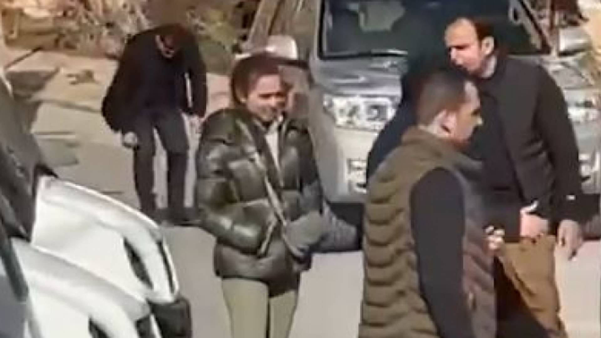 الأميرة إيمان لحظة وصولها مدينة البترا