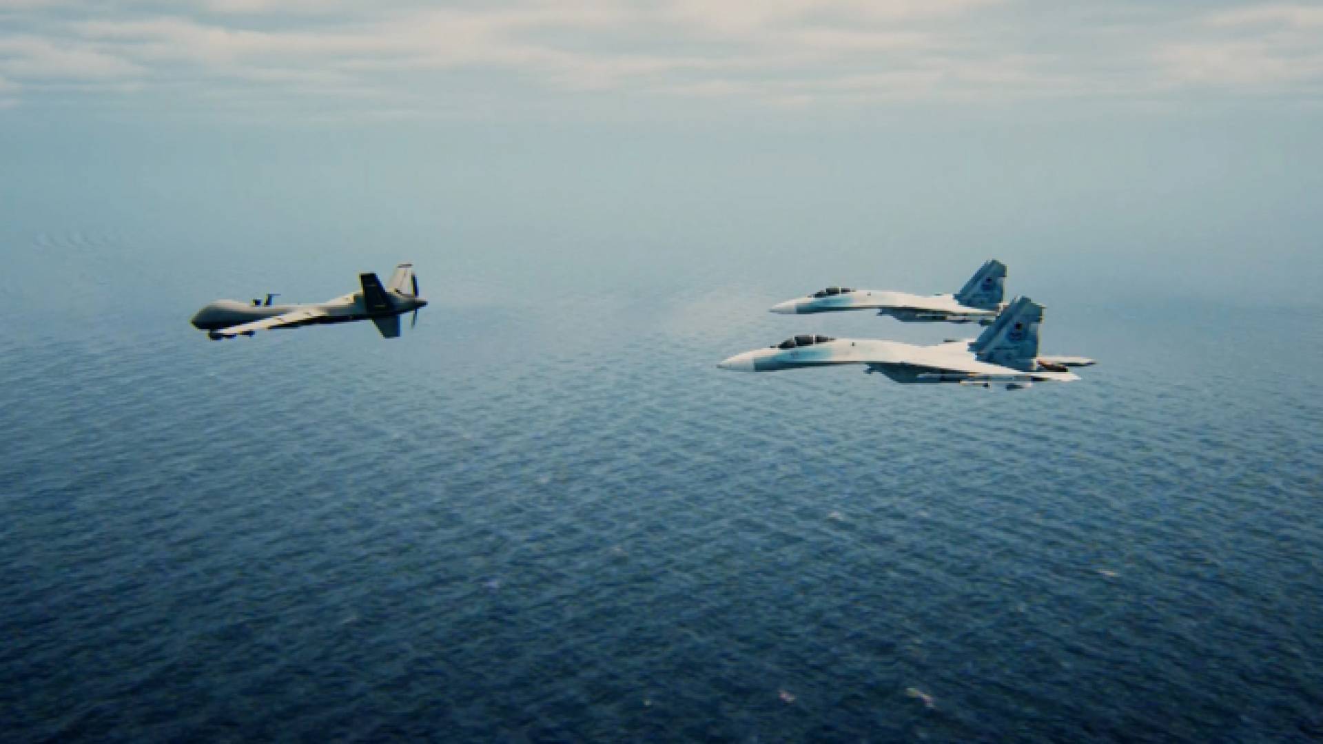 مسيرات تحلق فوق البحر الأسود