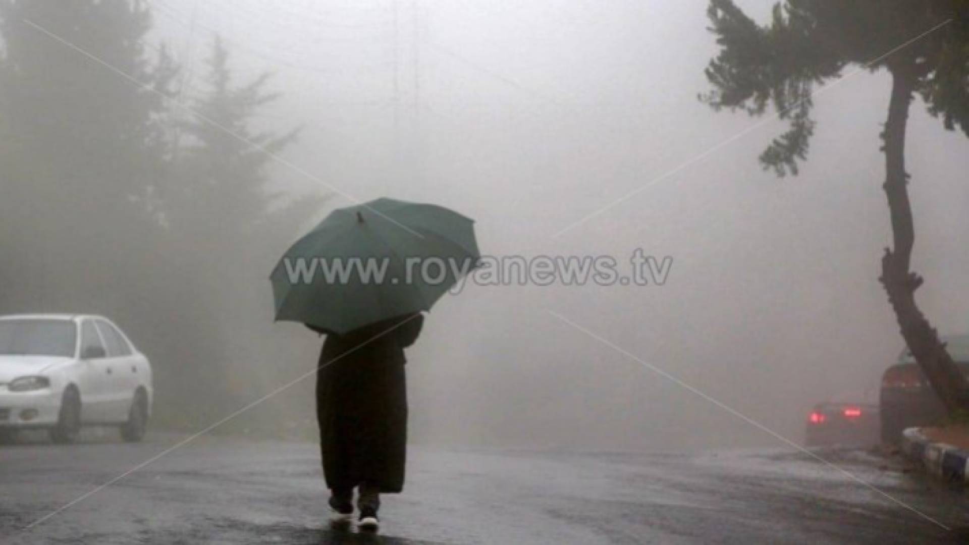 أجواء ماطرة في العاصمة عمان