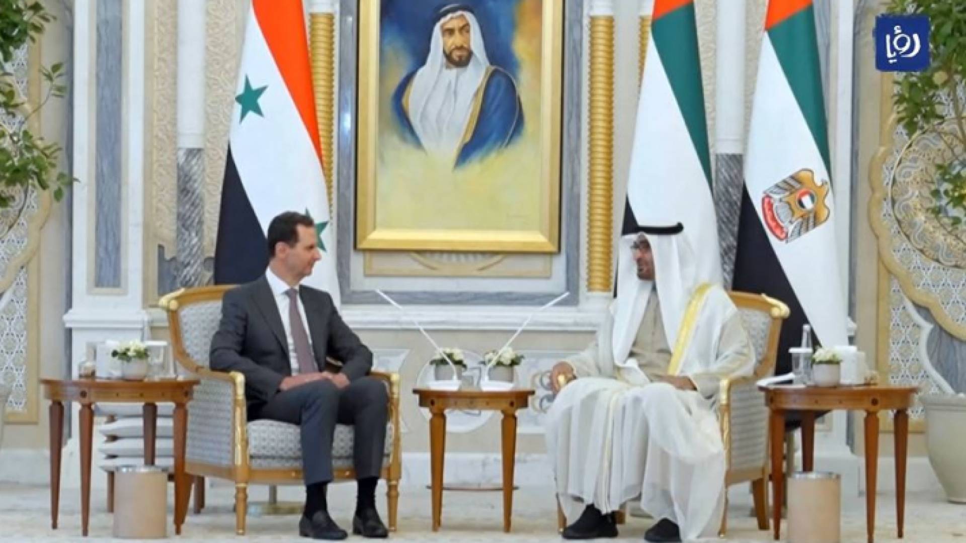 الرئيس السوري ورئيس دولة الإمارات
