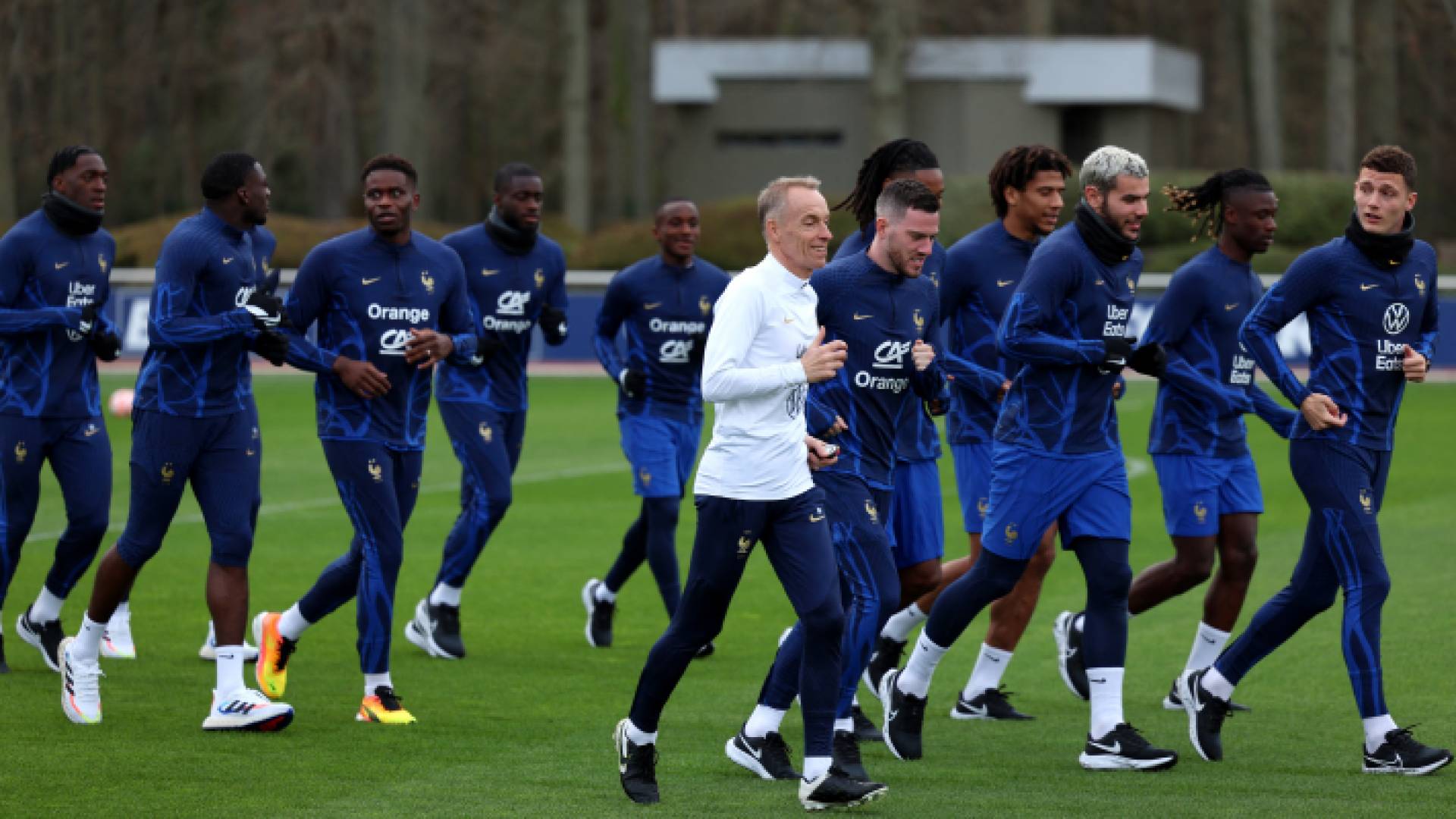 من تدريبات المنتخب الفرنسي