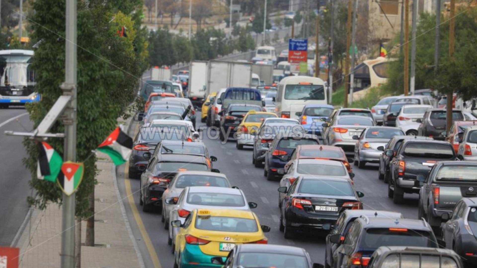 أحد شوارع العاصمة عمان