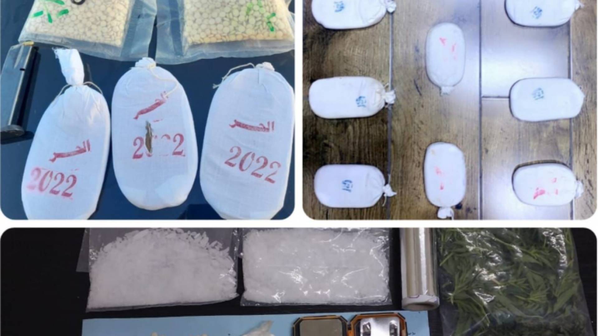 جانب من المضبوطات