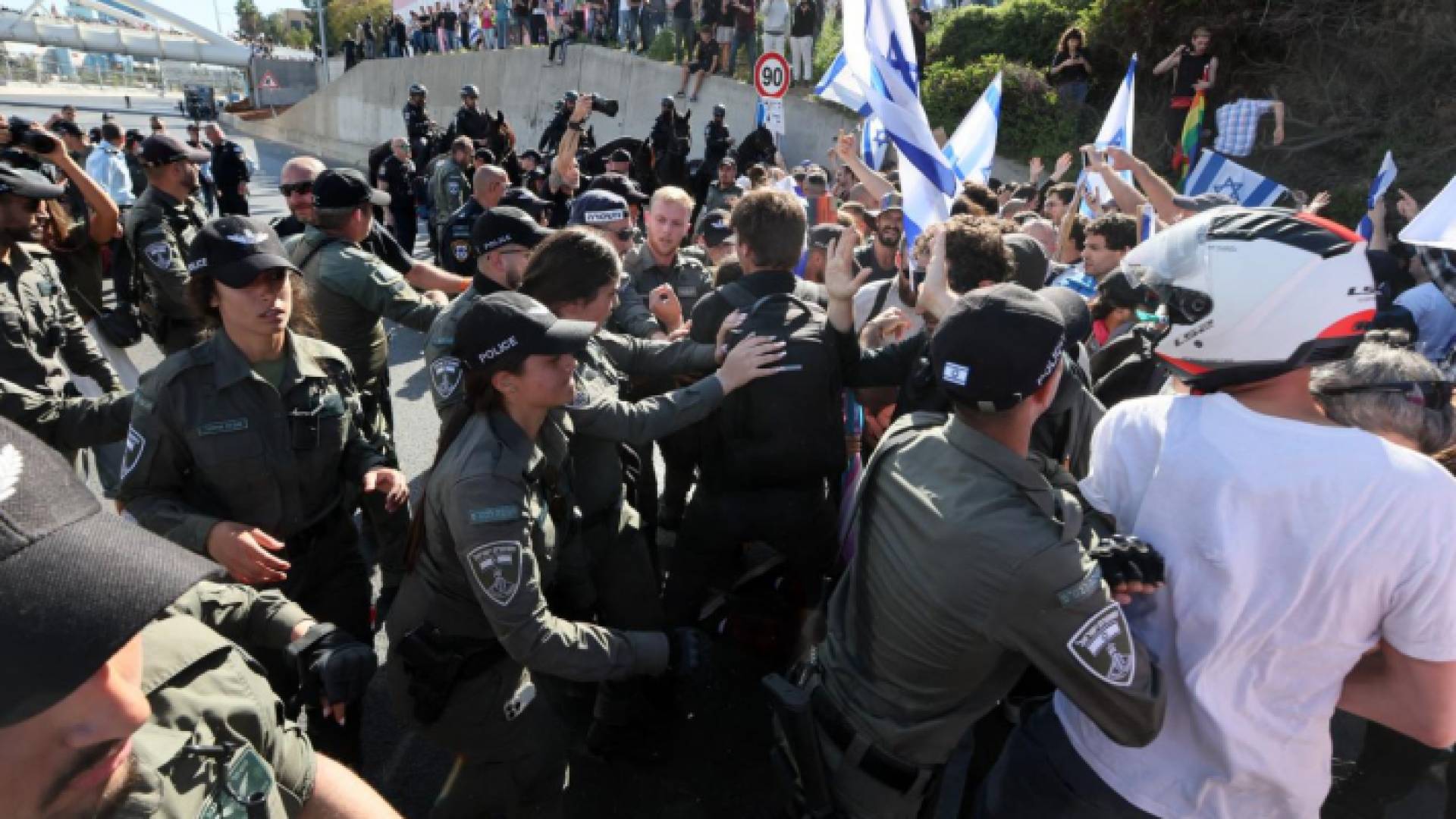 تظاهرة ضد نتنياهو