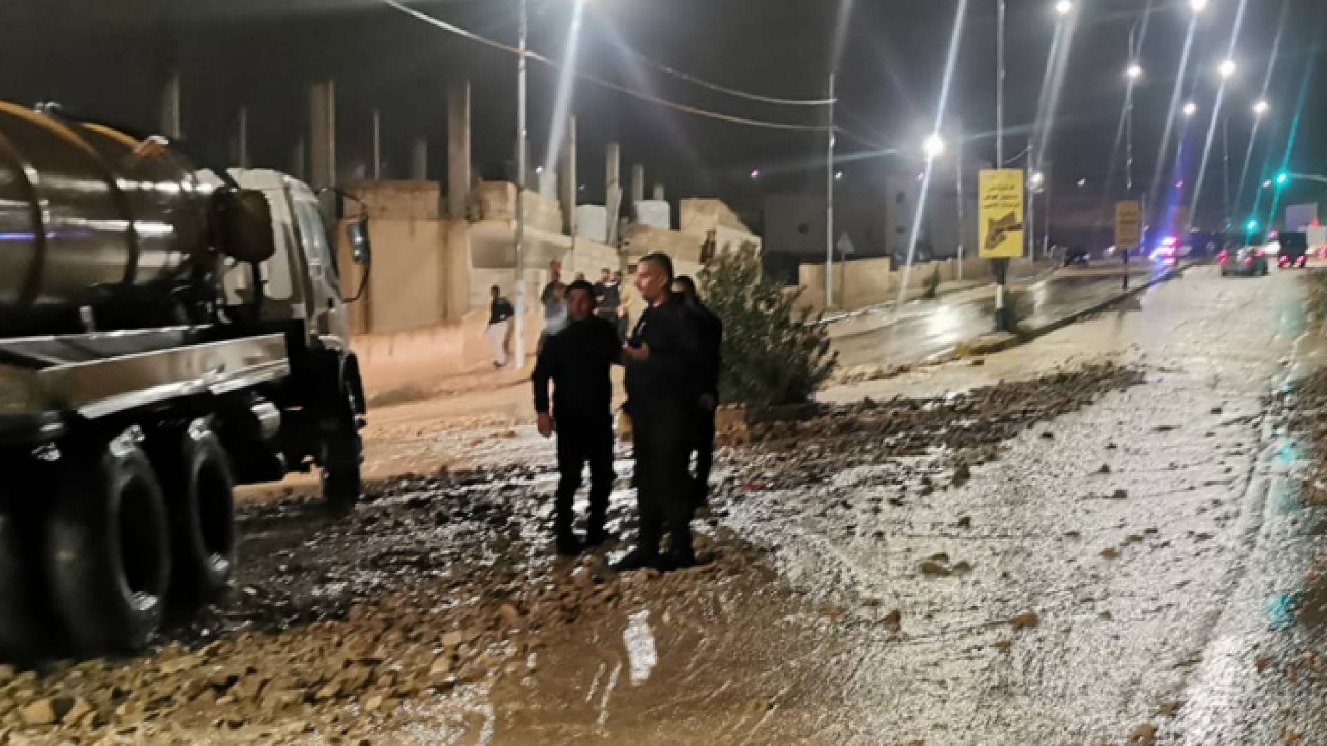 انجرافات بسبب غزارة الأمطار في الطفيلة