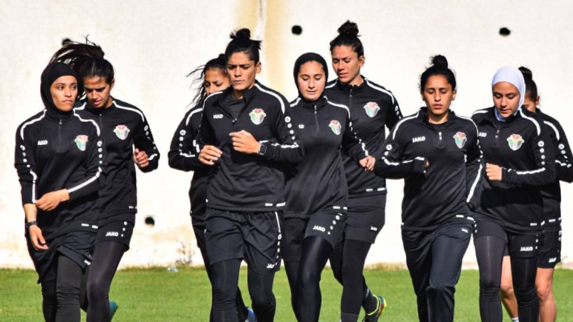 منتخب النشميات أثناء التدريب