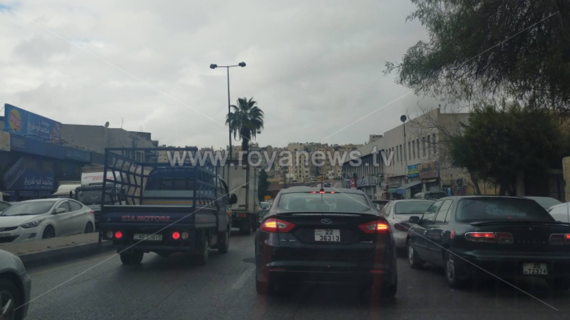 أزمة سير في شوارع العاصمة عمان