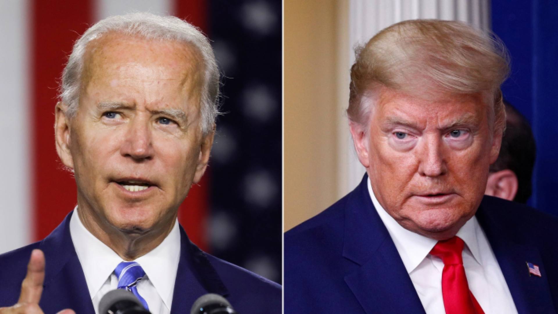 الرئيس الأمريكي جو بايدن وسلفه دونالد ترامب