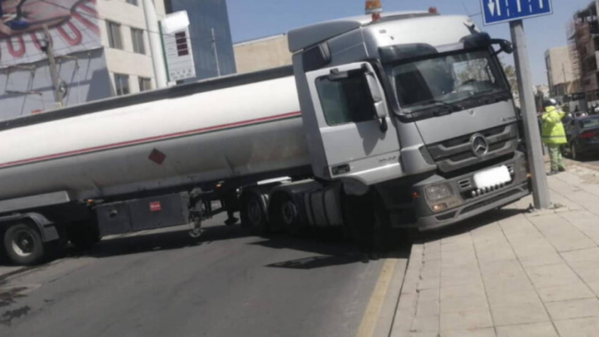 تعطل صهريج محروقات
