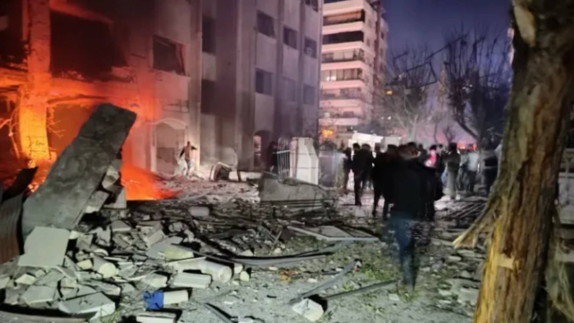 قصف إسرائيلي سابق في دمشق