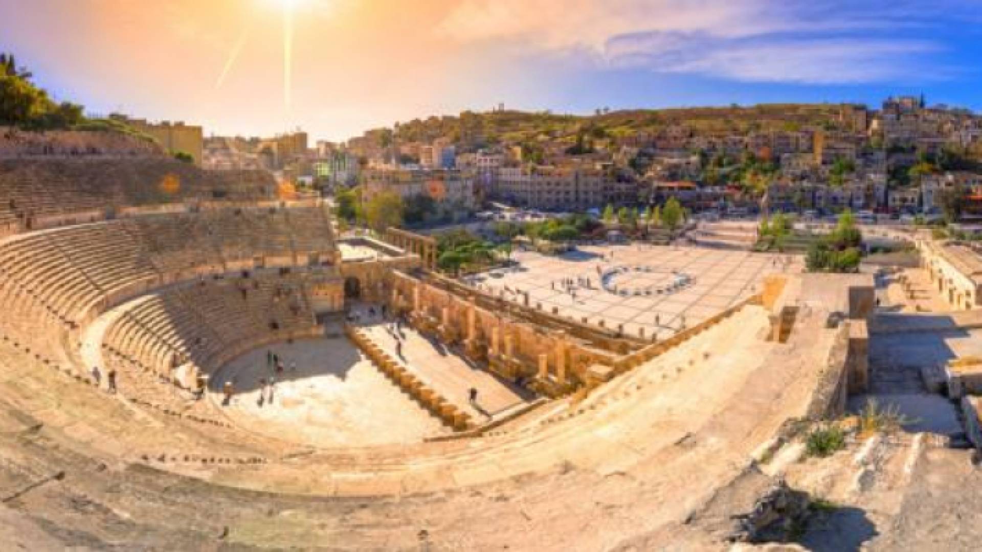 آثار المدرج الروماني في العاصمة عمان