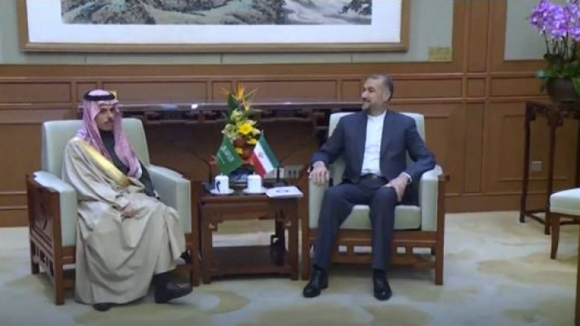 وزيرا خارجية السعةدية وإيران