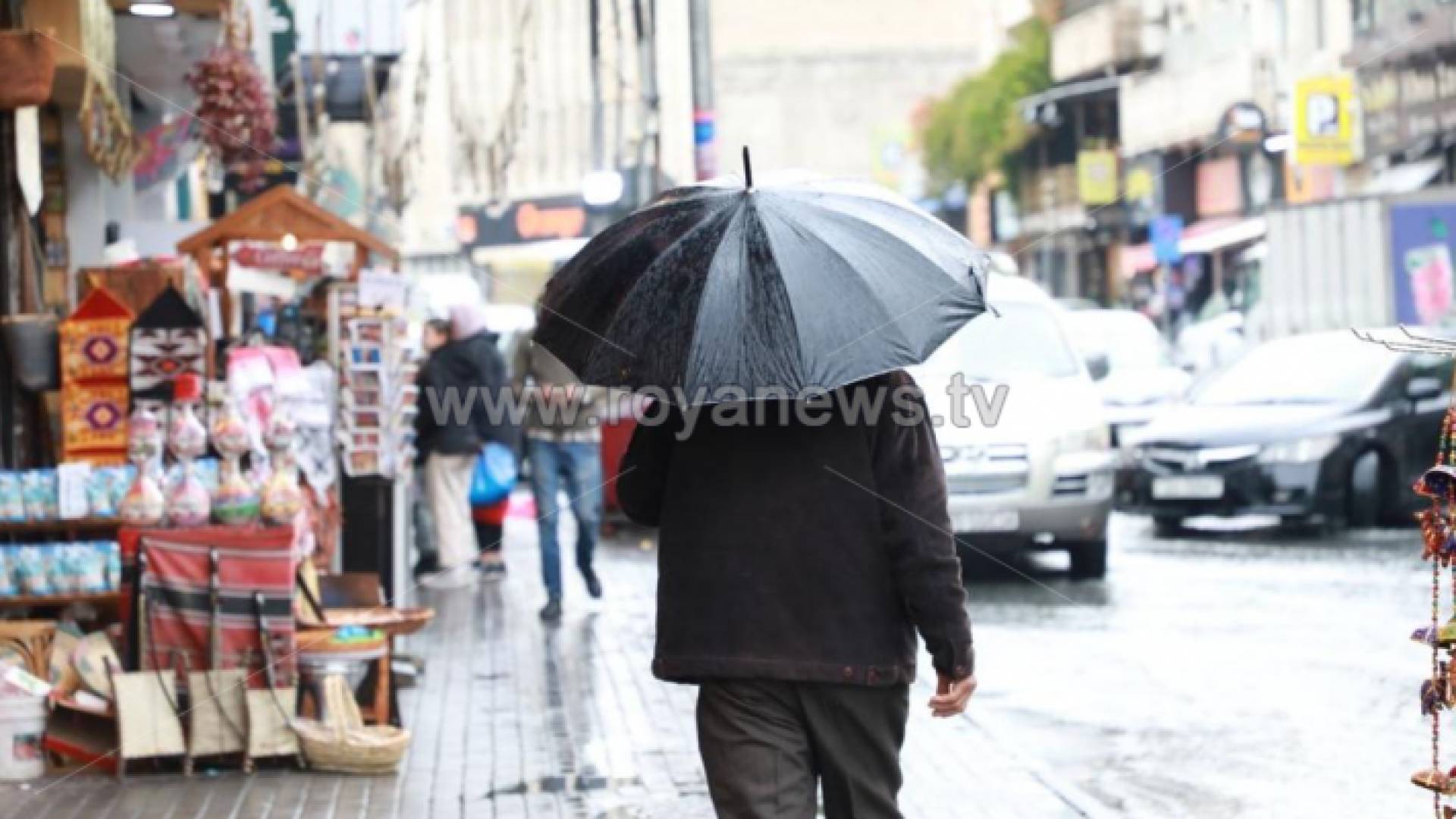 أجواء ماطرة في العاصمة عمان