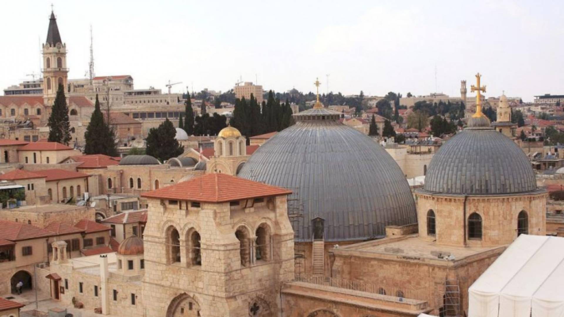 منظر عام للمقدسات الإسلامية في القدس