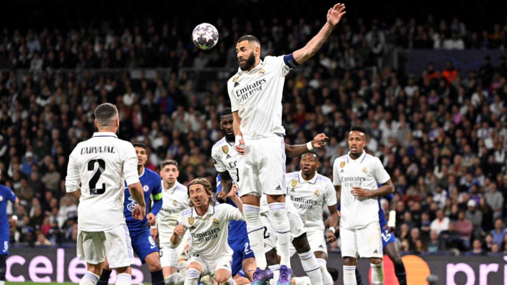 جانب من مباراة ريال مدريد وتشيلسي