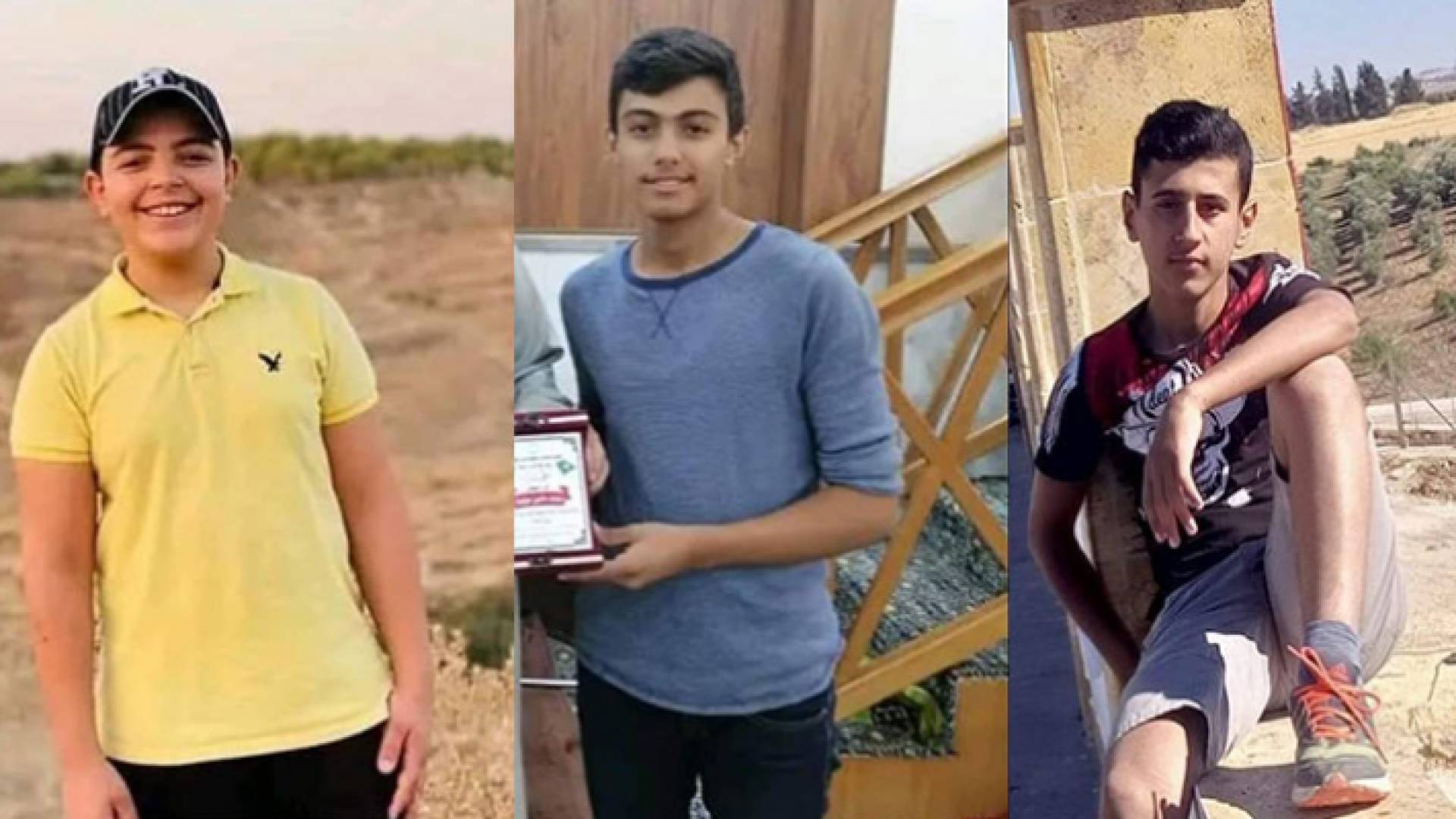 الطلبة: ساهر الخراشقة، محمد مأمون العواودة، سالم أحمد العواودة، رحمهم الله
