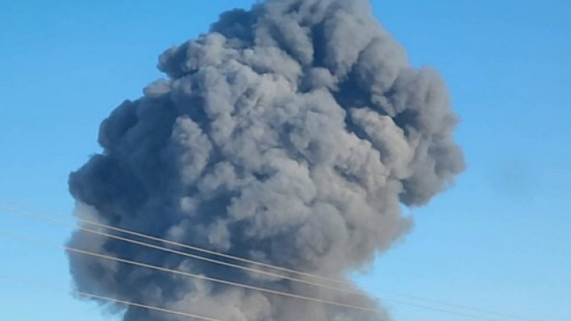 جانب من الانفجار الذي تسبب بنفوق 18 ألف بقرة في تكساس